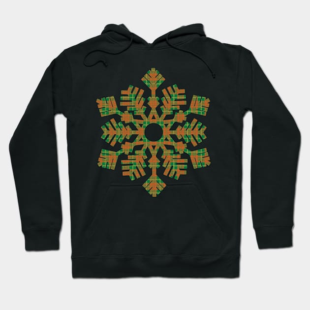 Plaid Snowflake - Winter Snow Christmas Holiday Season Gift For Men, Women & Kids Hoodie by Art Like Wow Designs